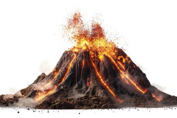 Volcano range exploded borders mountain outdoors eruption.