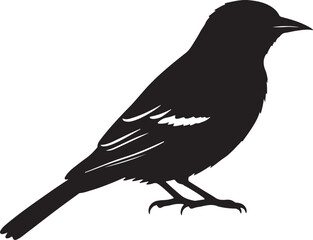 Obraz premium Oriole Solid Vector Silhouette
