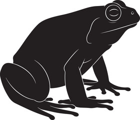 Pelobates Frog Solid Vector Silhouette