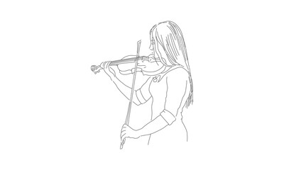 Minimalist Line Drawing of a Hand Holding a Microphone