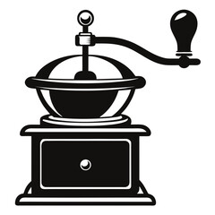  Vintage Hand Crank Coffee Grinder – Art Vector