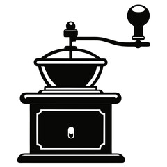  Vintage Hand Crank Coffee Grinder – Art Vector