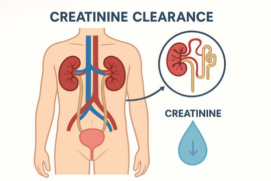 Creatinine Clearance Illustration: Kidney Function Explained [Illustration]