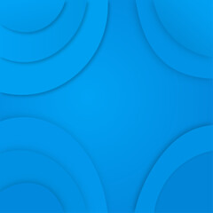 Abstract modern blue gradient waves overlap background with copy space for text. 