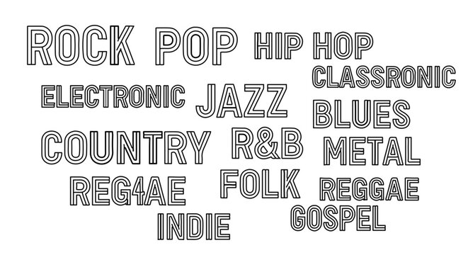 Explore diverse music genres rock pop hip hop electronic jazz country r and b reggae indie and gospel music