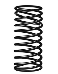 Black spiral spring graphic