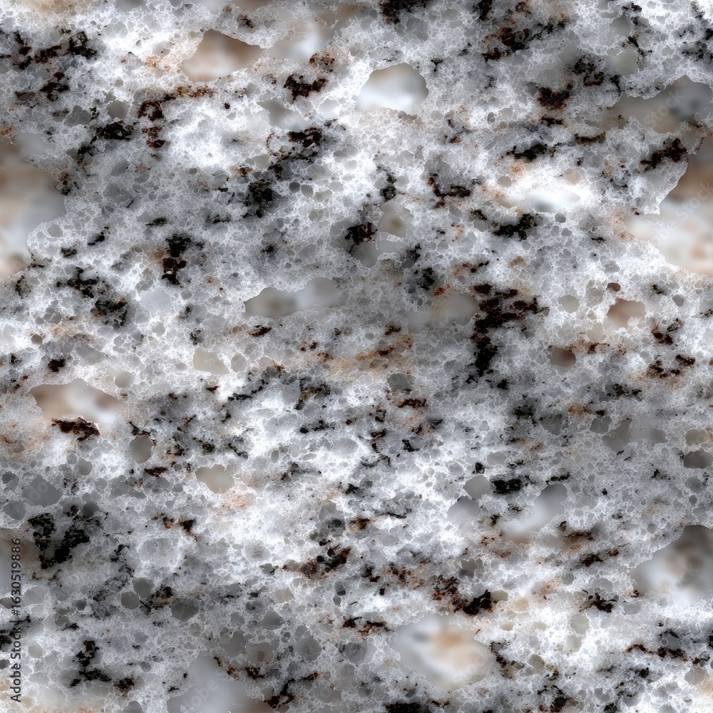 Poster surface texture showcases gray granite with unique veining and grains, ideal for creating depth in v