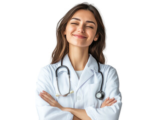 Fototapeta premium young female doctor png