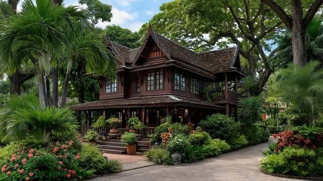 royal lanna heritage home exterior thailand video