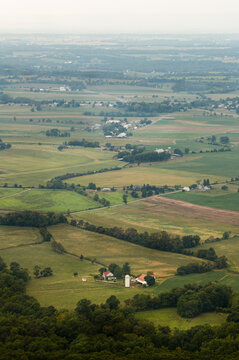 Hazy View Off High Rock on Maryland and Pennsylvania Border