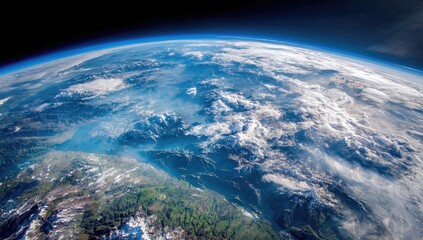 Fototapeta premium Earth from space, detailed view
