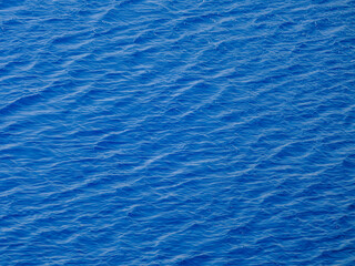 Beautiful blue sea waves on a summer day