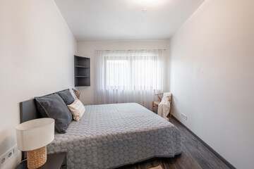 Bright and Minimalist Home Bedroom Interior with Cozy Decor