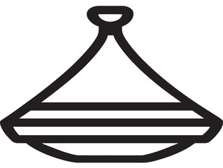 Tasty Moroccan tagine illustration in clean vector drawing