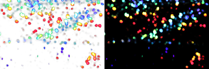 Bokeh. Light refraction. Prism, Crystal. Crystal with diamond shine. Rainbow optical effect. Glare. Fantasy light. Neon light. Sunbeam. For jewelry design.