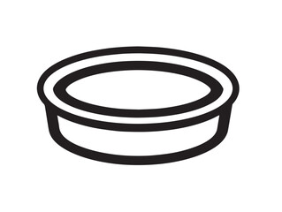 Tasty pav bhaji street food icon in vector
