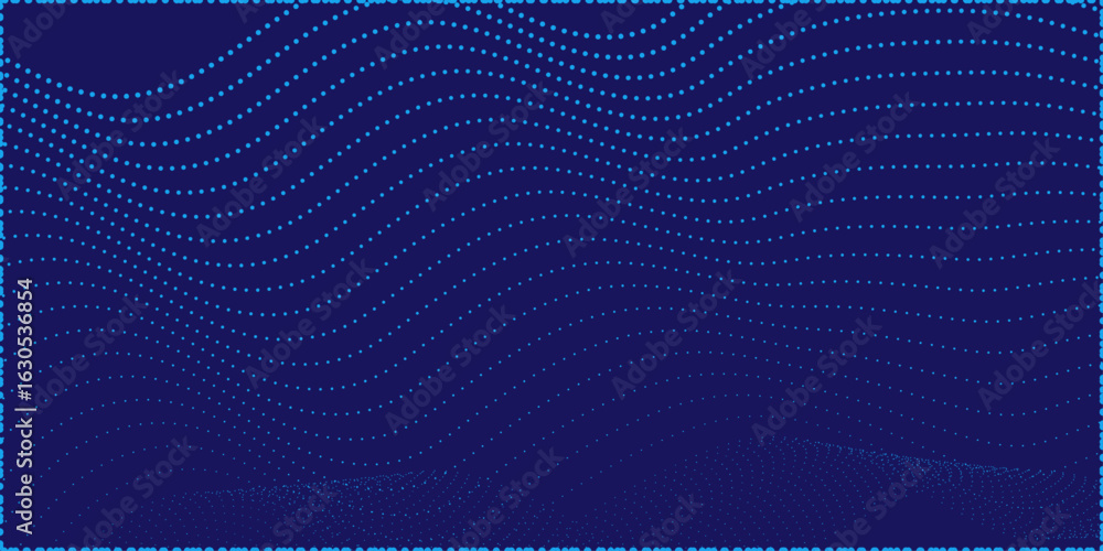 Poster math flow template for presentation. light-emitting lines highlighting the regularity in the space o