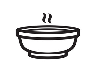 Authentic Russian borscht soup icon in flat vector