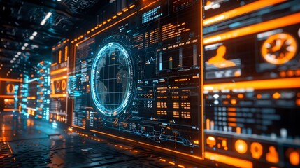 Geometric digital workspace morphing across time zones in a seamless data loop, 2025 trend