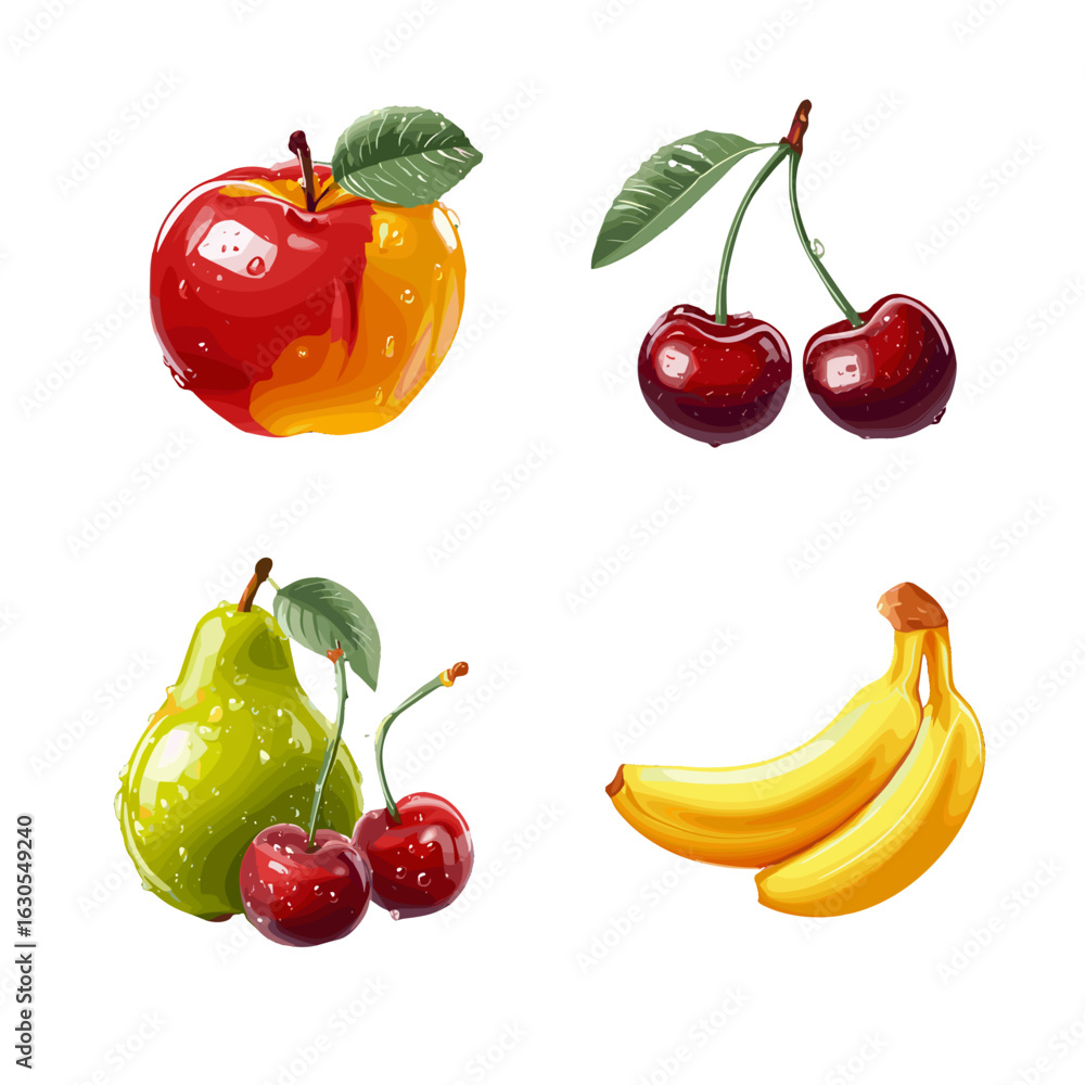 Poster an assorted array of fresh and juicy fruits ready for consumption.