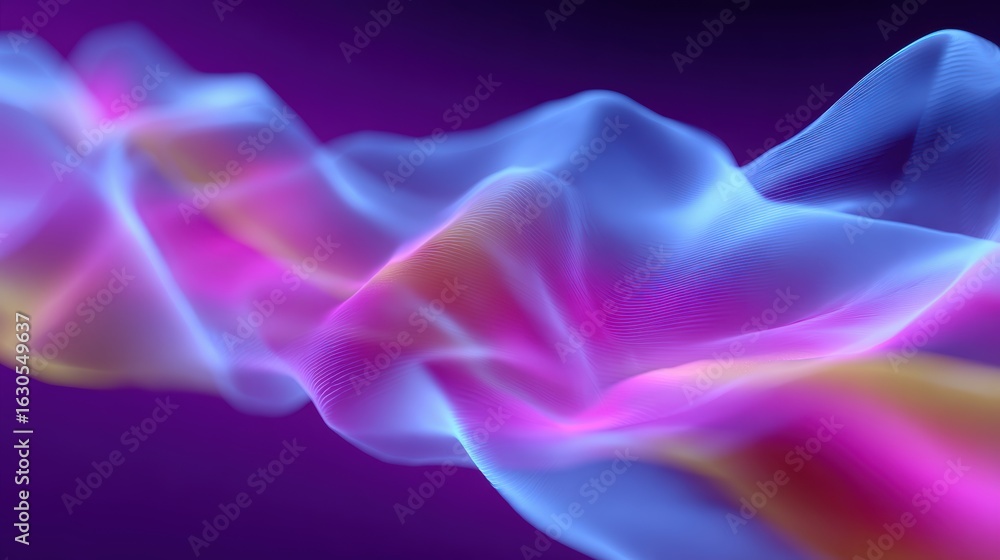 Aufkleber abstract background: flowing energy lines creating a dynamic representation of consumer buying behav