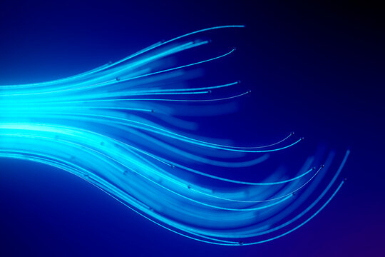 3d Curved neon light optical fiber