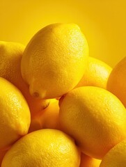 vivid lemon yellow background radiates energy and warmth creating a bright and cheerful atmosphere perfect for creative projects and inspiration