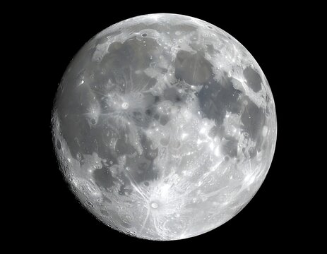 Full moon, detailed surface (1)