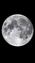 Fototapeta premium Full moon, detailed surface (5)