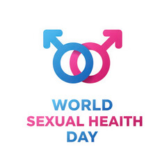 World sexual health day symbol isolated on transparent background