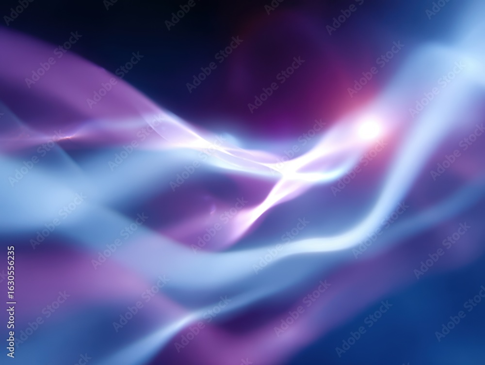 Poster abstract background: flowing light patterns representing the flow of ideas during a brainstorming se