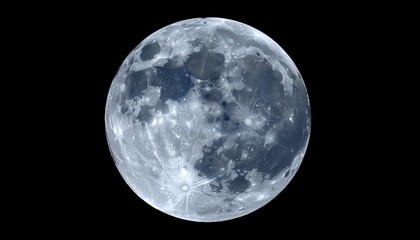 Obraz premium Full moon, detailed surface