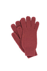 woolen gloves isolated on a white background. winter gloves.