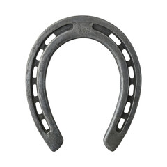 Oxidized Iron Horseshoe With Nail Holes