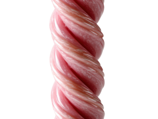 Twisted pink candy stick creation kitchen food bright isolated on transparent background, png