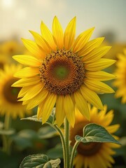 Sonnenblumen in einem Feld