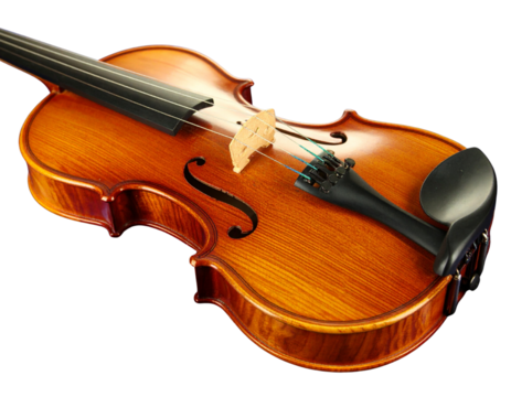 A Meticulously Crafted Wooden Violin – Artisan Instrument