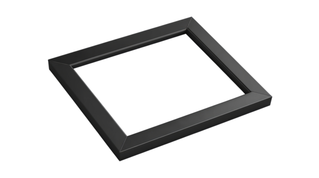 Photorealistic image of a digital photo frame with easy-access opening on a white background png