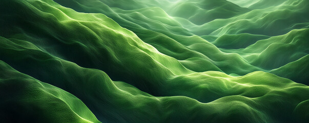 Abstract Green Waves
