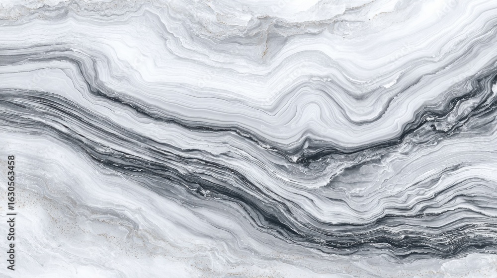 Poster the smooth, flowing patterns of black and white marble create a striking surface with rich textures.