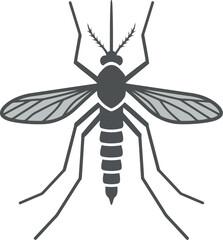 Mosquito silhouette icon