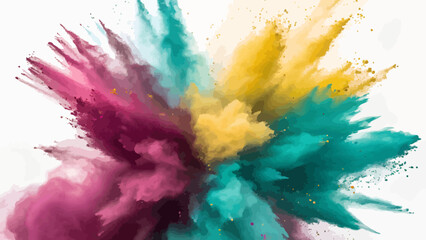 Fototapeta premium abstract watercolor background with splashes