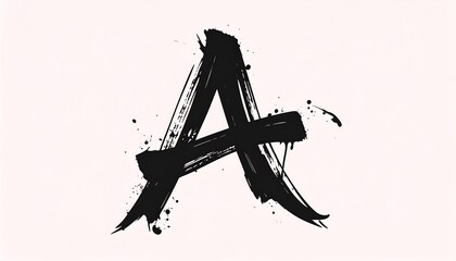 Bold, stylized letter A