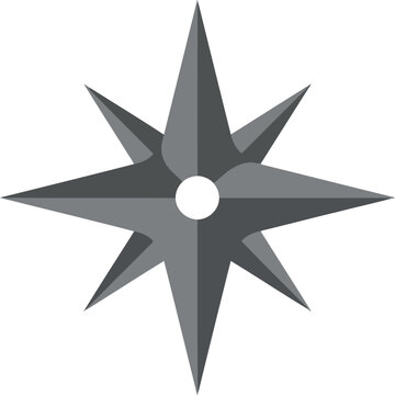 8 pointed star compass rose icon