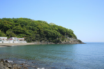 兵庫県赤穂市　赤穂御崎遊歩道からの風景