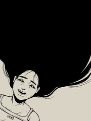 Portrait of a sad woman