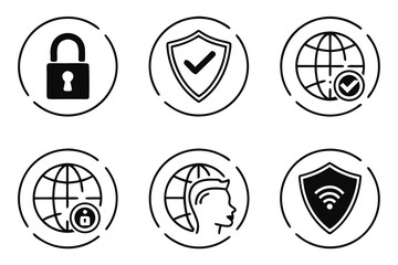 Security and Protection Icons Collection.