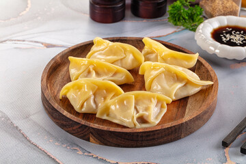 Japanese cuisine stuffed dumplings Gyoza