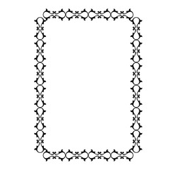 Vintage Ornamental Frame – Elegant Black Border, JPG, 300 DPI 