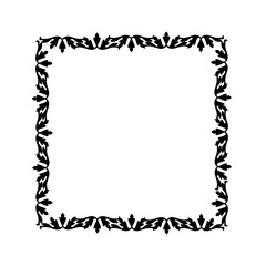 Vintage Ornamental Frame – Elegant Black Border, JPG, 300 DPI 